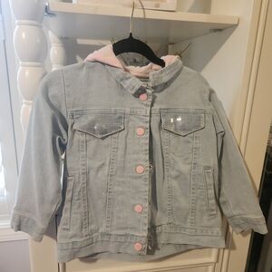 Paw Patrol Denim Jacket with Pink Accents